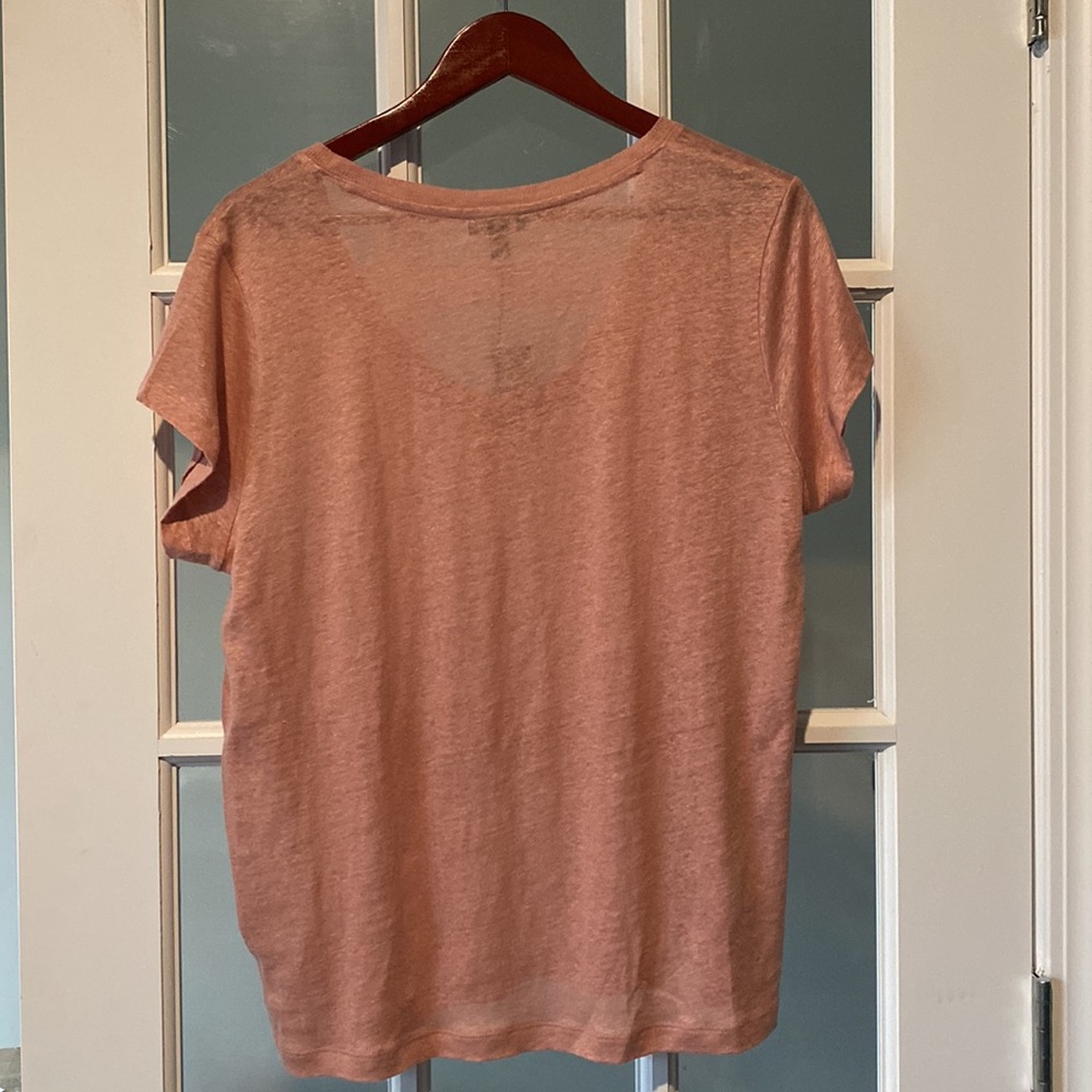 Scoop Neck Shirt Express 100% Linen - Picture 3 of 5